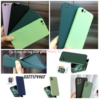 Ốp lưng chống bẩn viền vuông giả iphone 12 cho iPhone 6, 6S Plus, 7 Plus, 8 Plus, XS Max, XS, 11, 11 Pro, 11 Pro Max