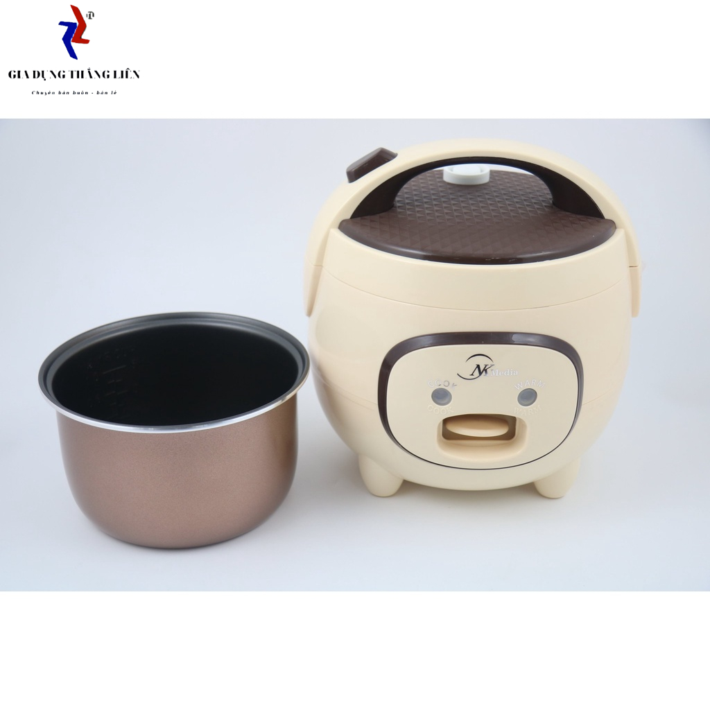 Nồi Cơm Điện NK MEDIA NC 1076 1L , Nồi Cơm Điện đa năng , Nồi cơm điện chống dính hình con lợn đáng yêu bảo hành 6 tháng