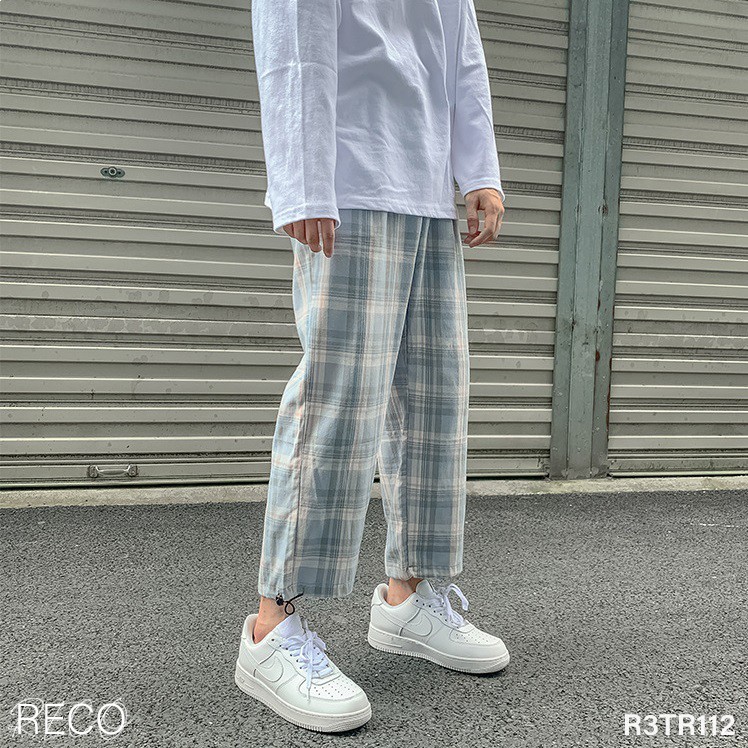Quần vải nam Hàn Quốc cao cấp dáng rộng Trousers Loose R3TR112 Unisex