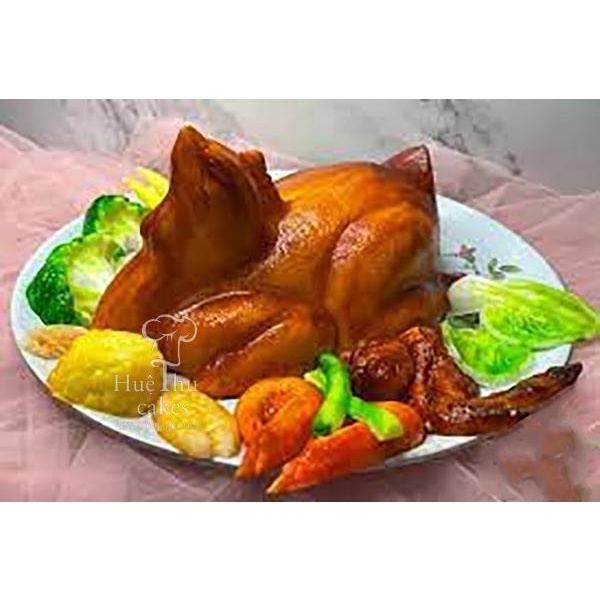 Khuôn Gà Quay làm bánh rau câu 3D 4D nhấn xôi, fondant, socola, nến hanmade