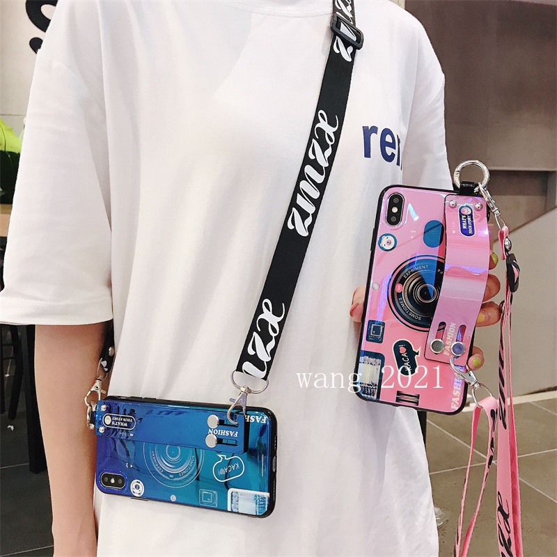 Ốp Điện Thoại Mềm Hình Máy Ảnh Có Dây Đeo Cho Realme C35 Narzo 50A Prime / Realme Narzo 50 50i Realme 9 Pro +Plus 9Pro 8i 9i