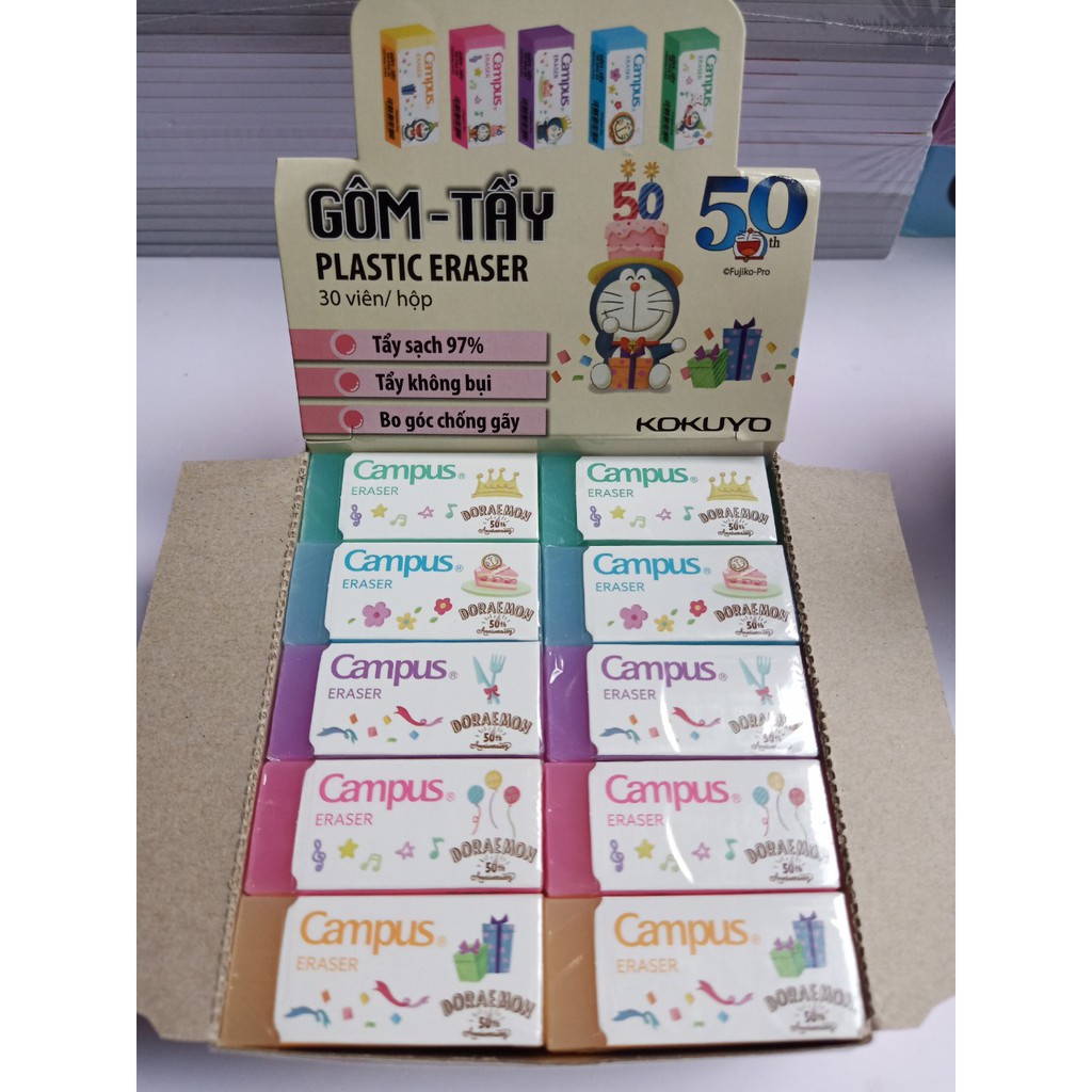 Tẩy campus Doraemon 5 màu H30