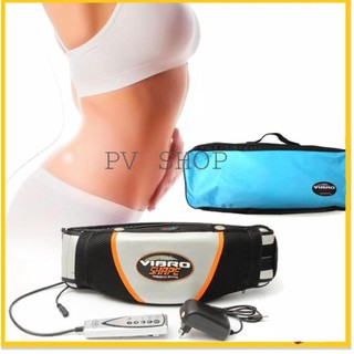 Sanlo đai rung nóng vibro shape giảm mỡ bụng, đùi, mông - tặng kèm kem tan mỡ. dtgh