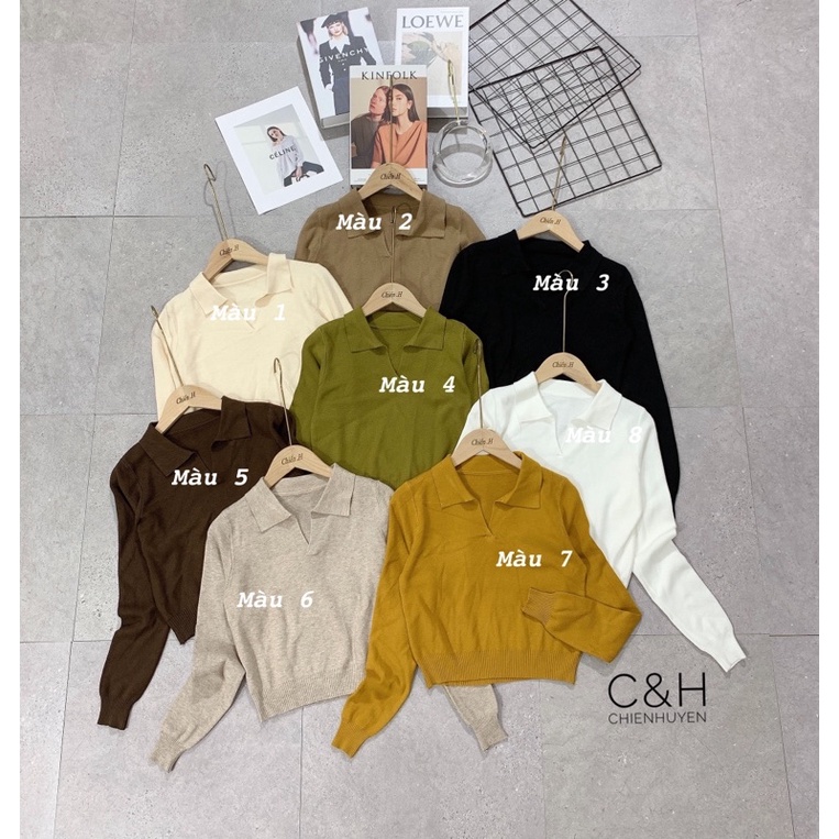 ÁO LEN THỎ CỔ BẺ DÀI TAY PHONG CÁCH HÀN QUỐC MS16245 | BigBuy360 - bigbuy360.vn