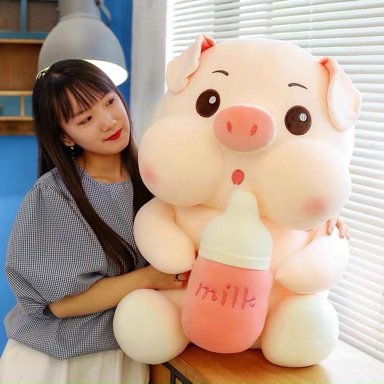 Gấu bông - Gối ôm Heo sữa Hổ sữasiêu cute, hàng chất lượng cao – Size 80cm