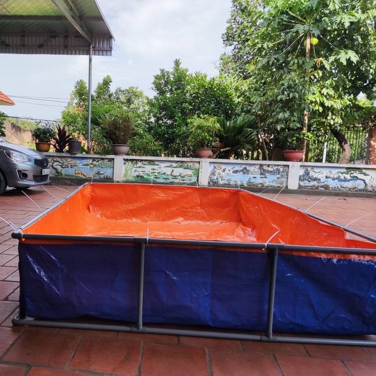 BỂ BẠT NUÔI CÁ, ỐC, ẾCH , LƯƠN -  ÉP NHIỆT 2 LỚP CHỊU LỰC CỰC TỐT - HÀNG CAO CẤP