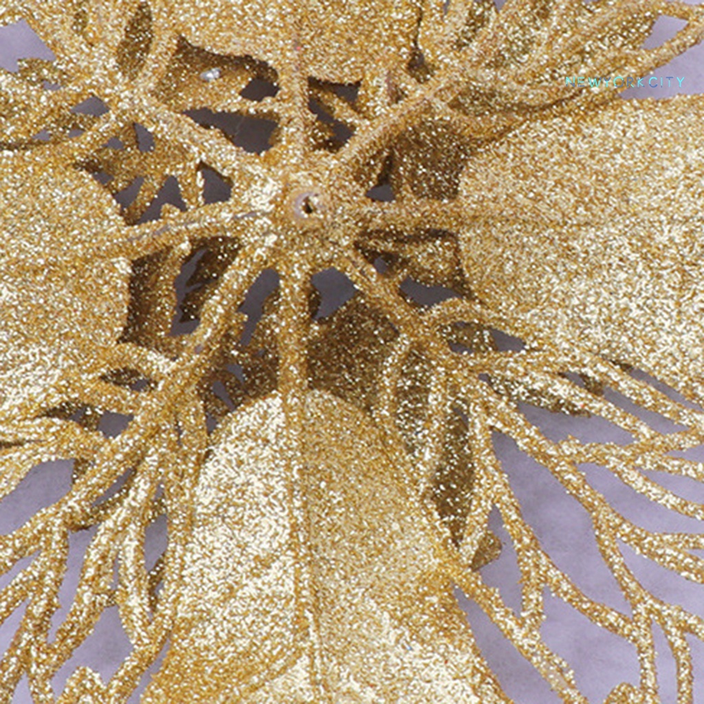 Hoa Giả Lấp Lánh Không Phai Màu Trang Trí Giáng Sinh