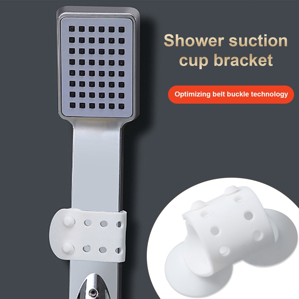 TM-Wall-Mount Shower Head Holder Suction Cup Handheld Showerhead Bracket Adjustable Removable Universal Sprayer Mount