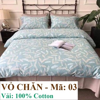 Vỏ chăn đông vải cotton - họa tiết bông lúa