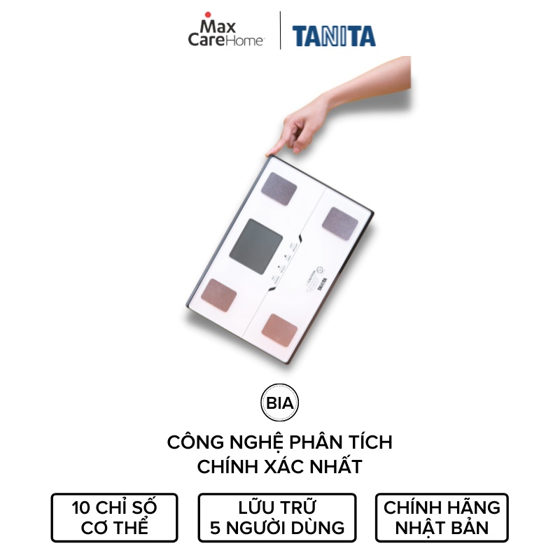 Cân điện tử kết nối điện thoại thông minh, cân phân tích 10 chỉ số cơ thể Tanita BC402 Nhật Bản chính hãng