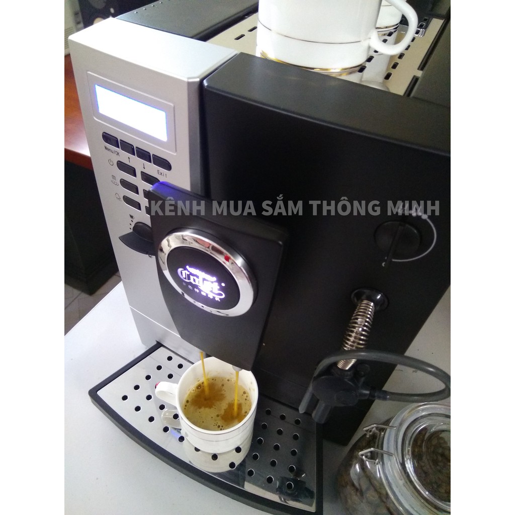 Máy pha cà phê hoàn toàn tự động từ hạt COLET, pha Americano, Cappuccino, Latte, Espresso, pha cà phê sạch, mộc