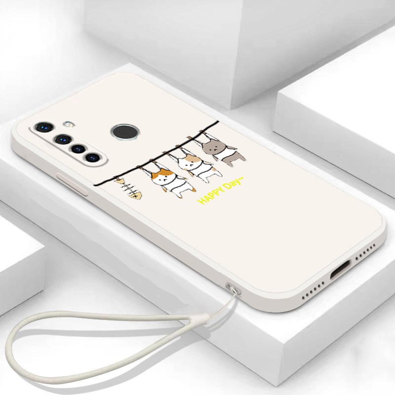 Ốp lưng realme 5 realme c3 realme 5i realme 6i realme 5 pro Ốp Điện Thoại Silicone Mềm In Hình Mèo LSMM01 Cho realme 5 realme c3 realme 5i realme 6i realme 5 pro viền vuông cute