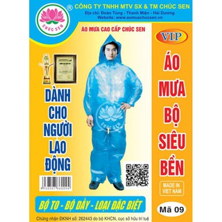 BỘ QUẦN ÁO MƯA SIÊU BỀN TRÚC SEN