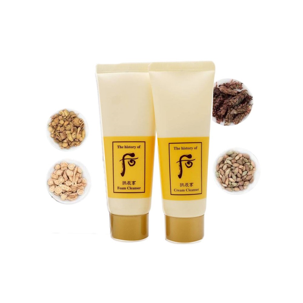 Bộ Sữa Rửa Mặt Và Tẩy Trang Whoo Gongjinhyang Special Gift Kit 2sp Làm Sạch Nhẹ Nhàng Cho Da Khỏe Mạnh