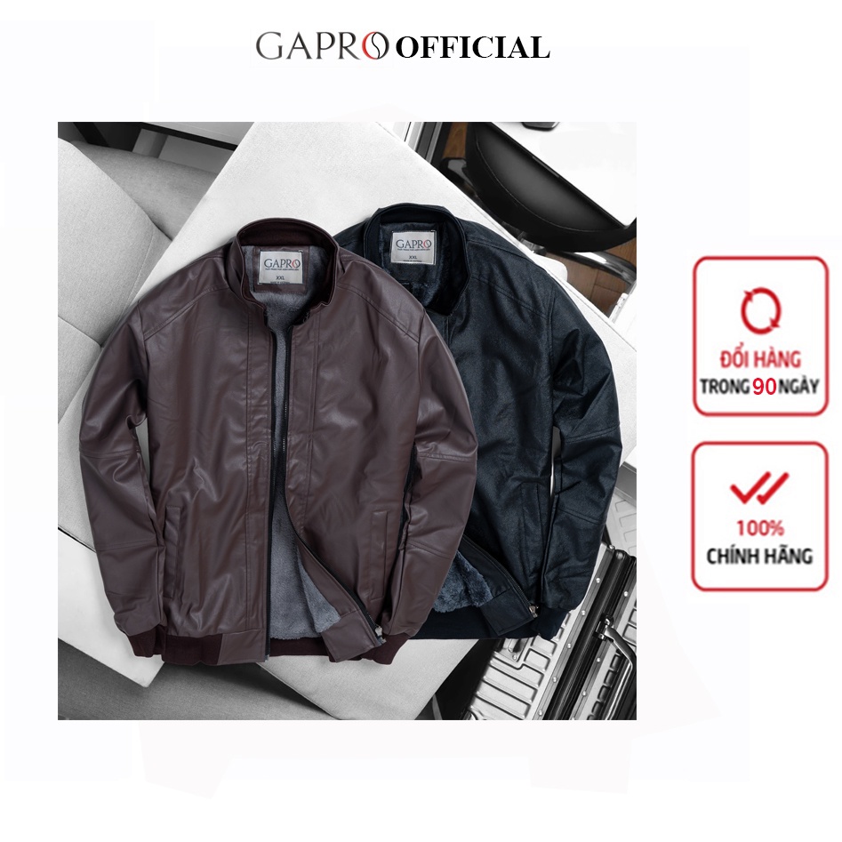 Áo khoác da nam lót lông cao cấp Gapro Fashion GAKD329