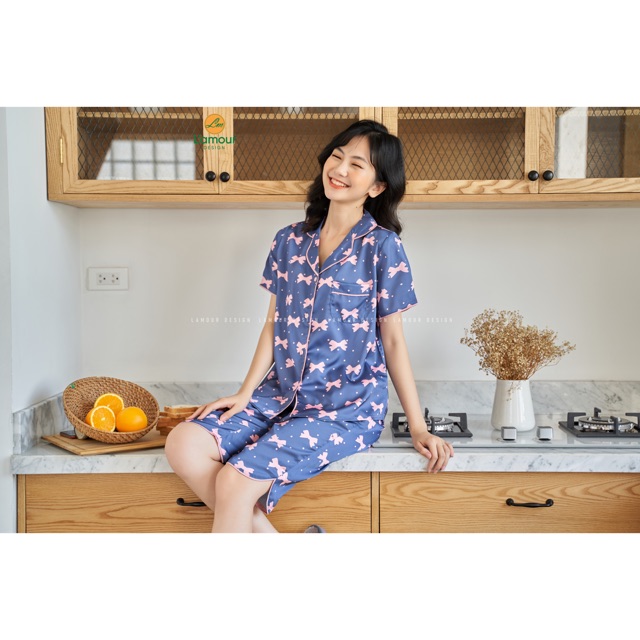 Bộ Lụa Nơ Hồng - Lửng