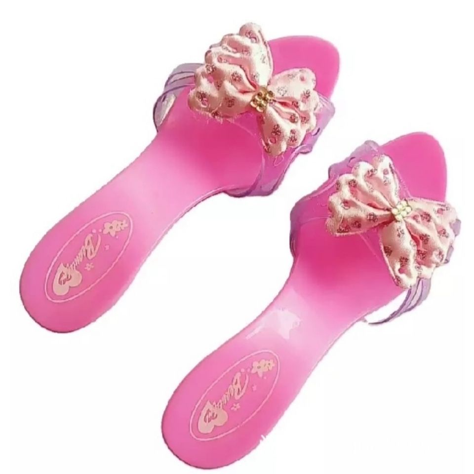 ✕▪Quà tặng sinh nhật cho trẻ em nhà đồ chơi mô phỏng giày cao gót búp bê Barbie công chúa trang điểm bộ