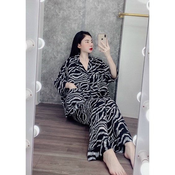  Big Size-Bộ Pijama Cao Cấp Cánh Dơi Cộc Dài | BigBuy360 - bigbuy360.vn