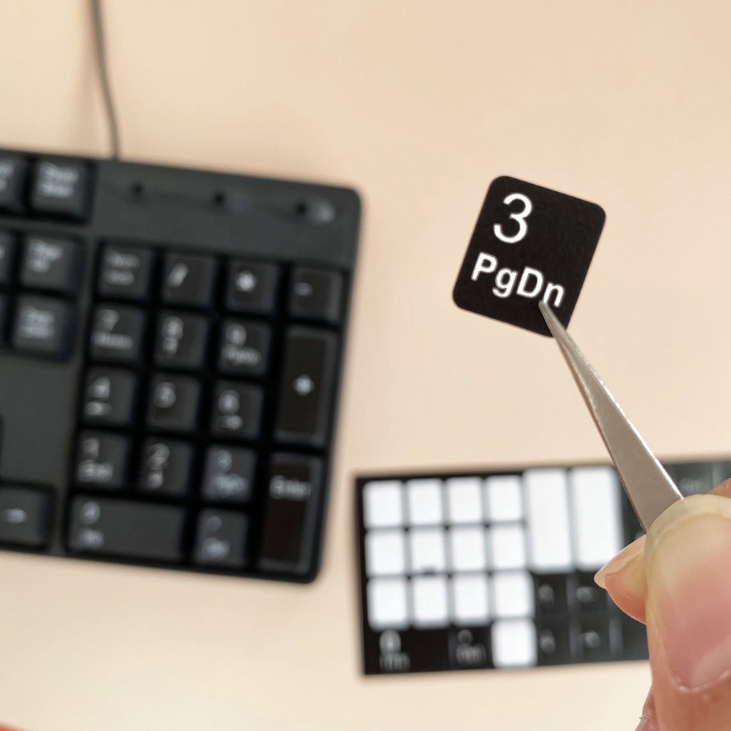 Miếng Dán Nút Bàn Phím Số 0-9 Màu Nhám
