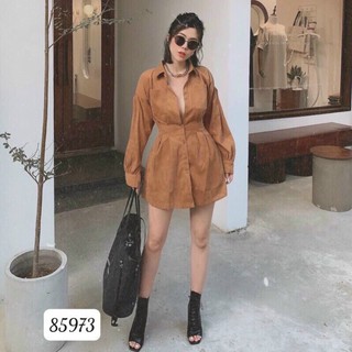 Đầm sơmi tay dài M/L/XL/2XL