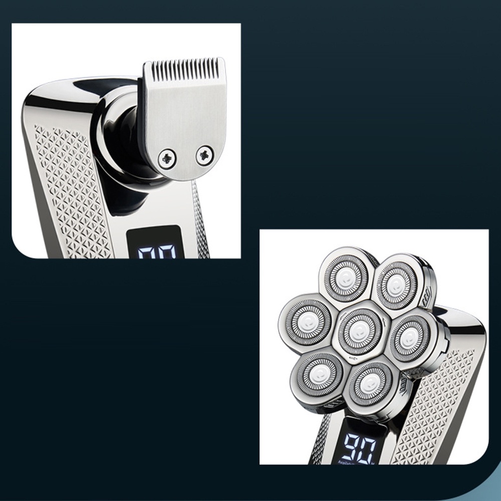Bộ Máy cạo râu Cắt Tóc Ướt Và Khô 7 Lưỡi Đa Năng Cho Nam