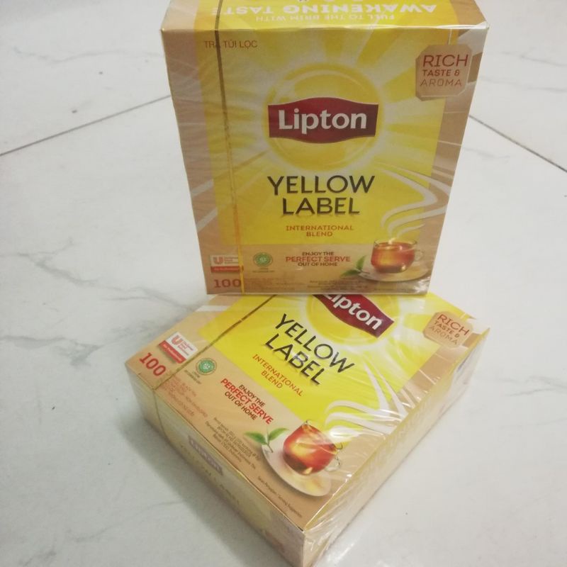 Trà Lipton Túi Lọc Hộp To 100 Gói Yellow Label Tea