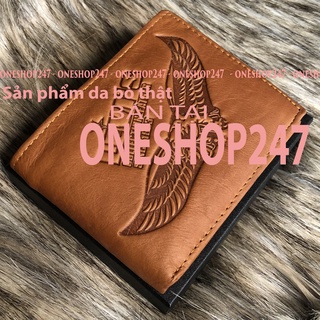 Bóp nam hình đại bàng A144V, ví nam, bóp da bò nam thật 100%