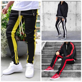 Track pants -Quần phối zip