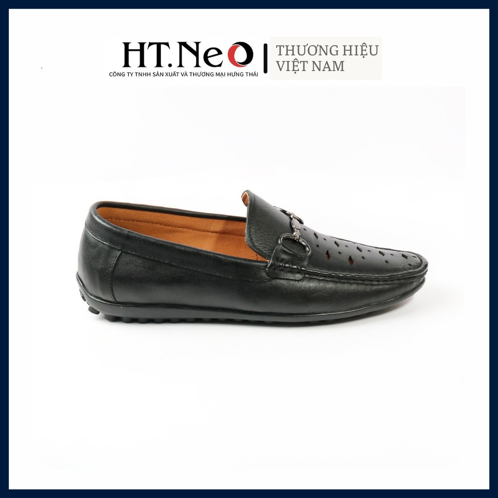 Giày mọi nam-giày lười HT.NEO da bò thô cao cấp đế cao su đi rất êm chân ,cực đẹp và phía trước đục lỗ, sang chân(R21)