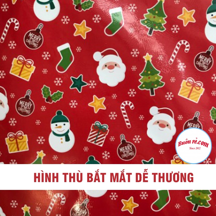 Giấy gói quà Noel nhiều màu sắc bắt mắt - Giấy bọc quà Giáng sinh nhiều họa tiết đáng yêu 01511