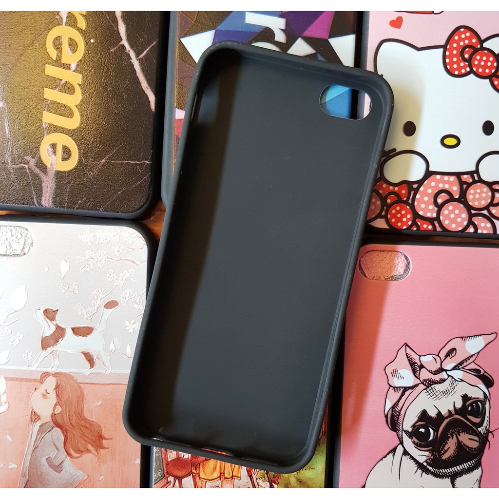 Ốp Lưng iPhone 5 / 5s / SE Dẻo Hình 4D Nổi Cao Cấp