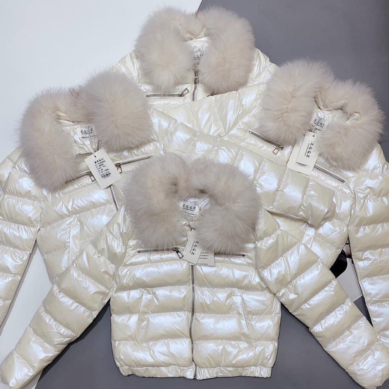 ÁO PHAO BÓNG LÔNG VŨ KÈM CỔ LÔNG THÁO RỜI | BigBuy360 - bigbuy360.vn