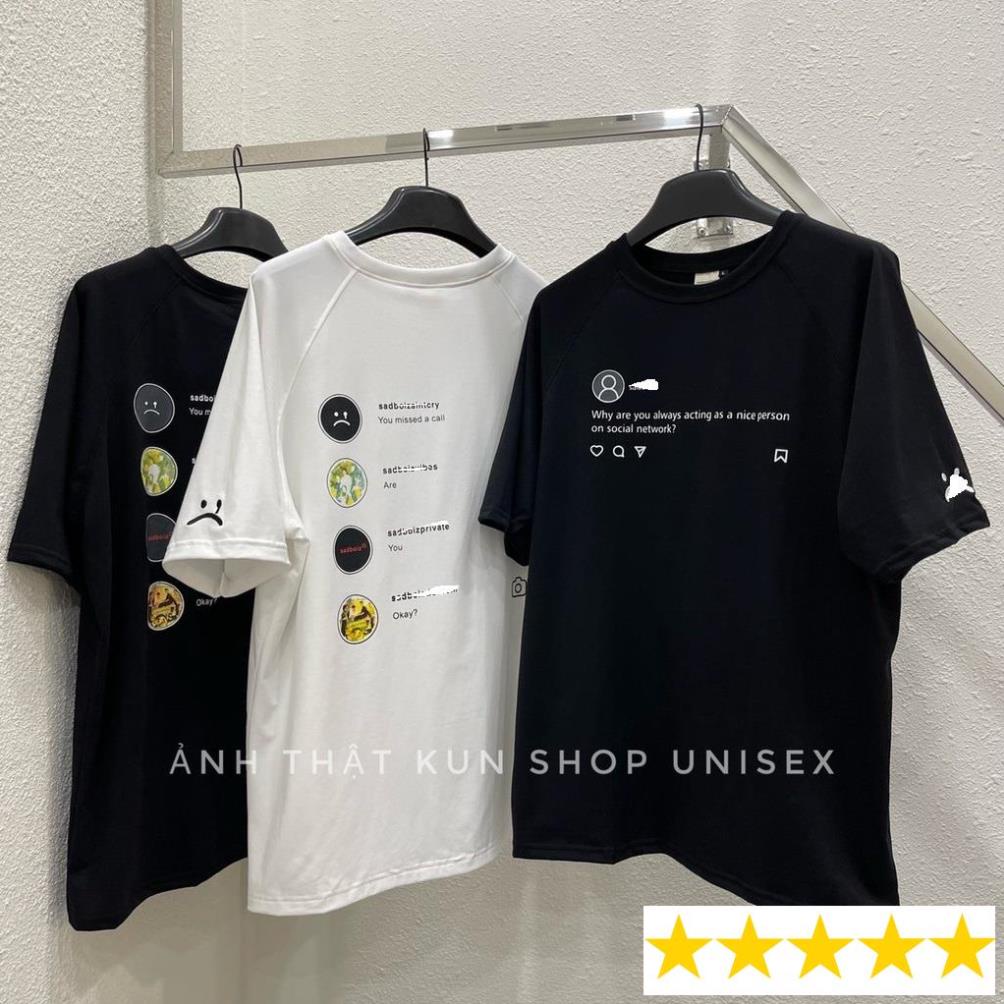 Áo thun sad boiz sát boi sadtagram tee logo nam nữ áo thun tay lỡ sadtagram full tag freeship FULL TAG
