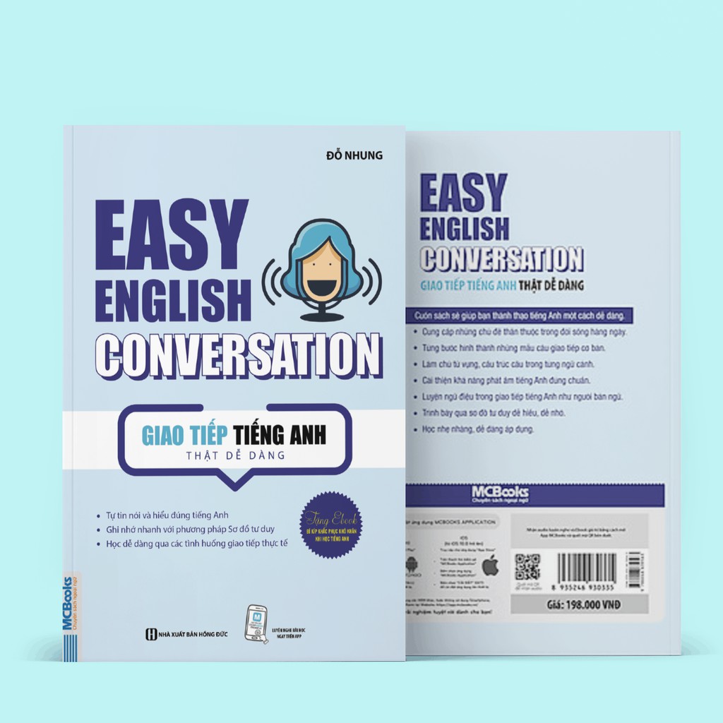 Sách - Easy English Conversation: Giao Tiếp tiếng Anh Thật Dễ Dàng (Học Cùng App MCBOOKS)