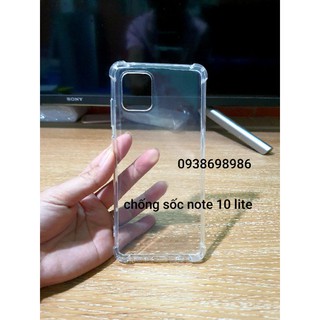 ốp chống sốc có gờ bảo vệ camera samsung note 10 lite