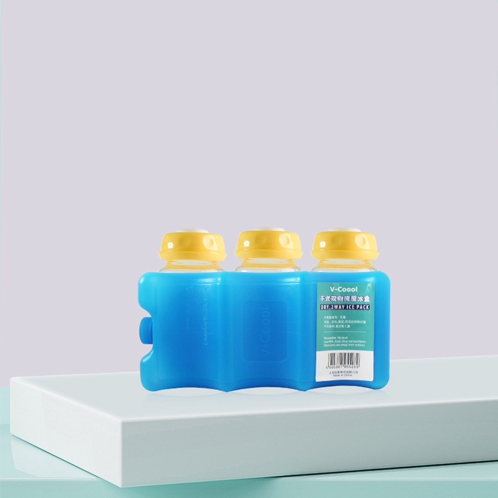 Đá khô thanh hộp nhựa 2 sóng và 3 sóng giữ lạnh sữa, thức ăn tiện lợi