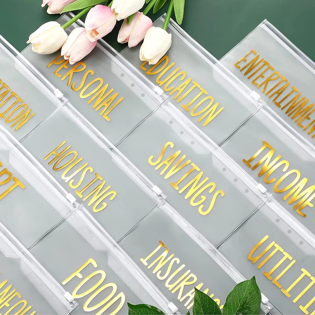 Bộ 12 Bìa Sổ Tay Có Khóa Kéo Khổ A6 Tiện Dụng