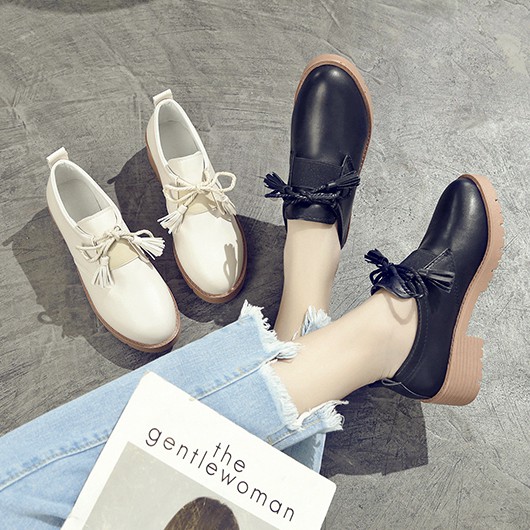 [A38] Giày BOOT Oxford Nữ 4 phân Thắt Nơ CỰC XINH | BigBuy360 - bigbuy360.vn