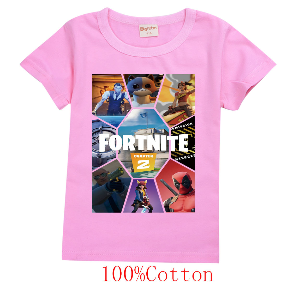 Áo Thun Tay Ngắn In Hình Fortnite Trẻ Trung Cho Bé Trai