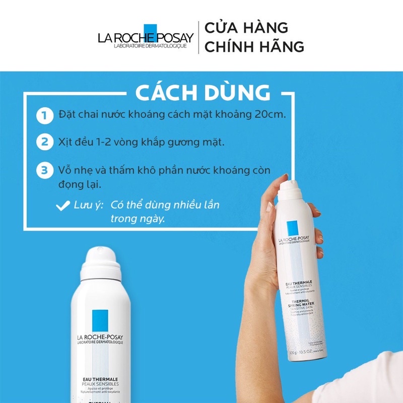 Xịt khoáng La Roche-Posay giúp làm dịu, giảm kích ứng và bảo vệ da