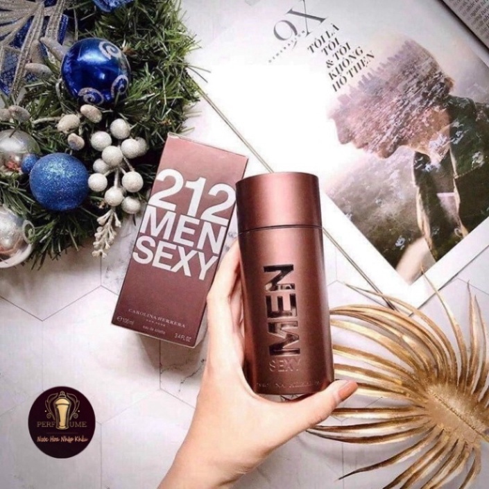 Nước hoa nam Carolina Herrera 212 SEXY MEN EDT 100ML- Hương thơm nam tính và mạnh mẽ, lưu hương lâu-Chisman Chisman