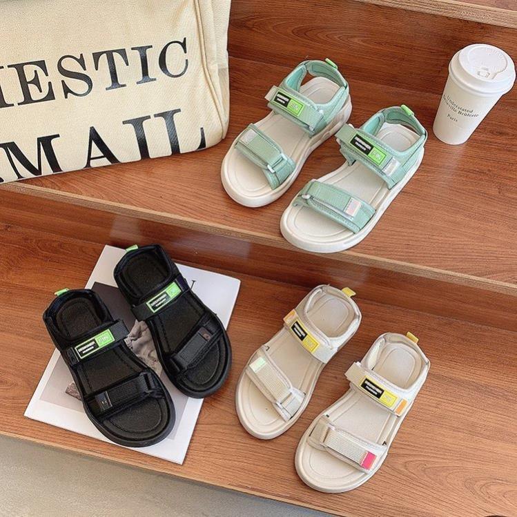 Sandal Nữ Quai Dù Hàn Quốc Quai 3 Màu Hot Trend 2022