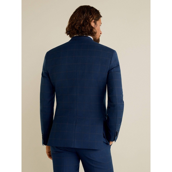 Áo Vest Blazers Nam Mango Slim fit checked blazer - SIZE XL - 54