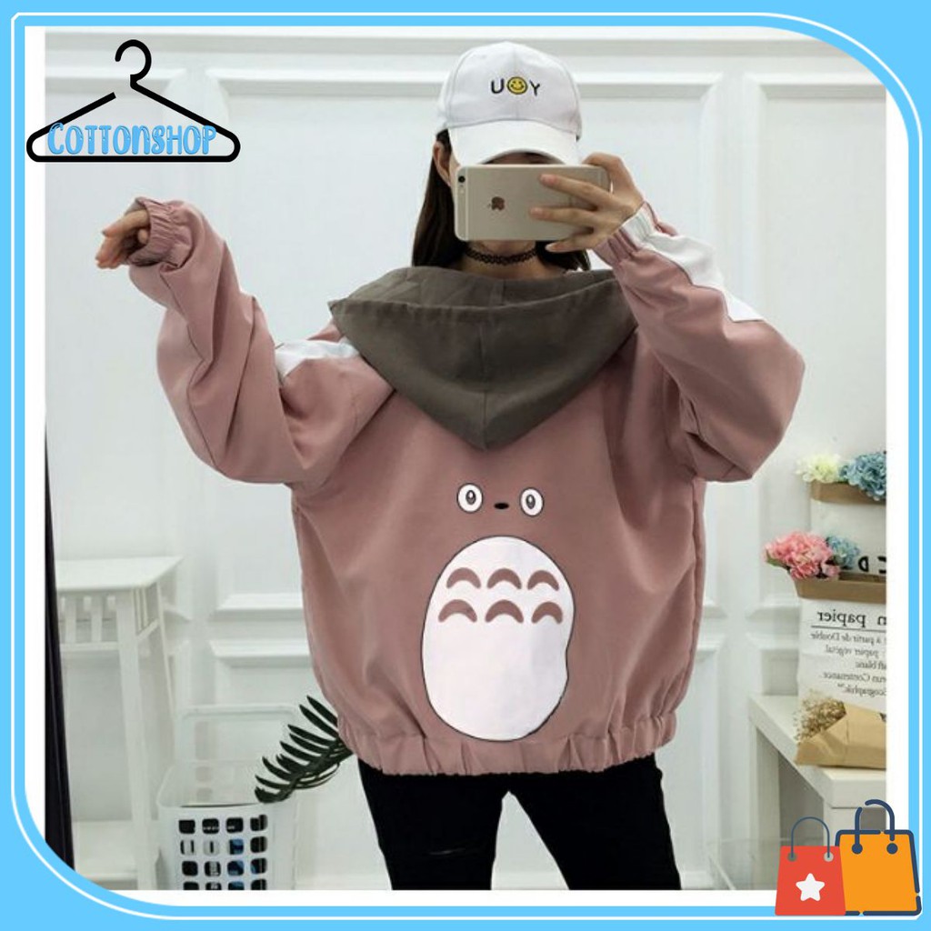 [Giá siêu rẻ] Áo khoác dù in totoro cute, HÃY THAM KHẢO HÌNH THẬT TRẢI SÀN