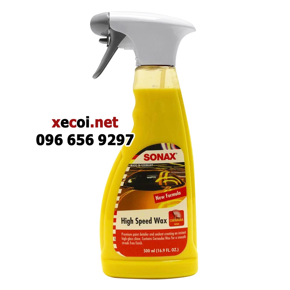 (giá tốt) Xịt đánh bóng nhanh sơn xe Sonax High speed wax 500ml