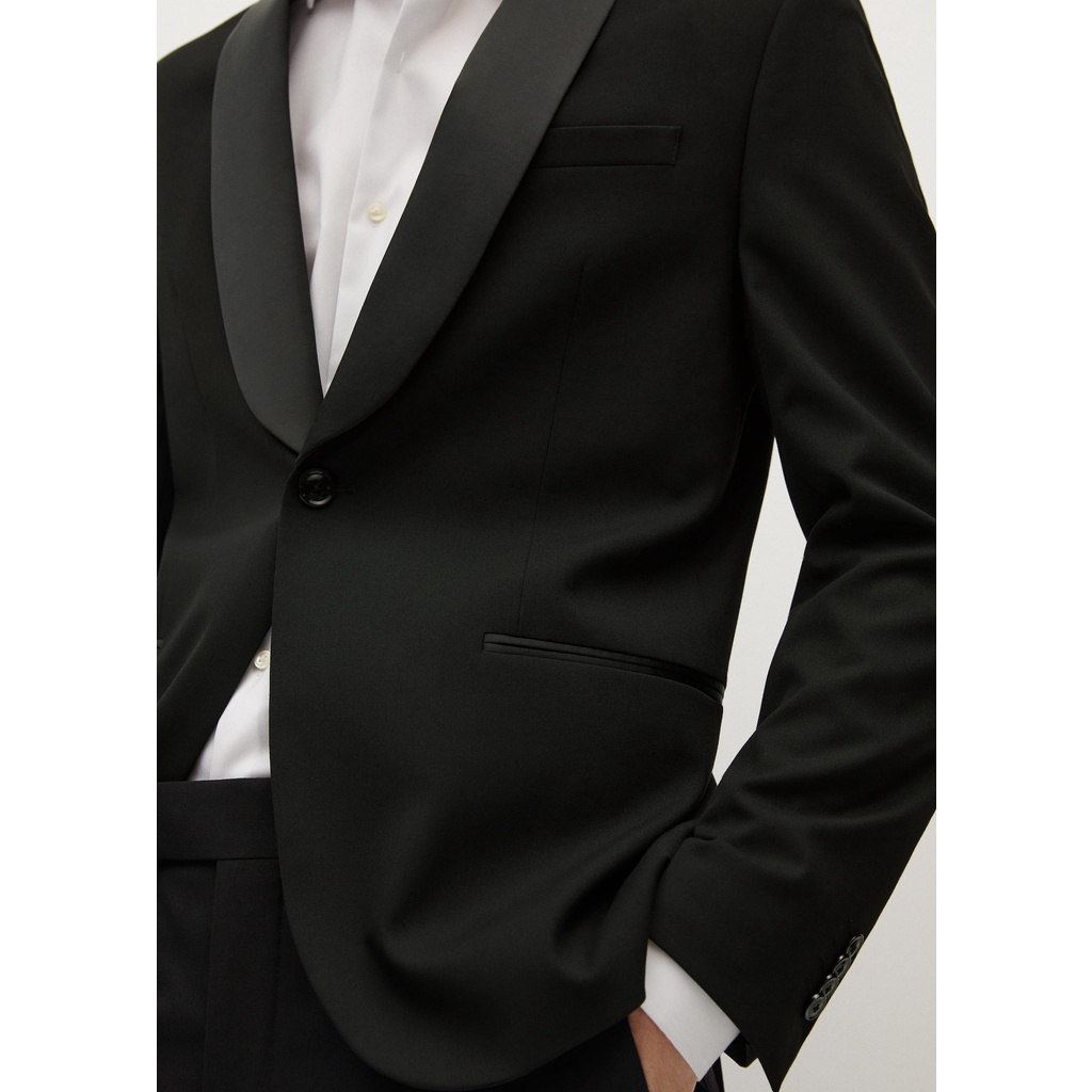 Áo Blazer Nam MANGO Đen Trơn Cực Sang Authentic