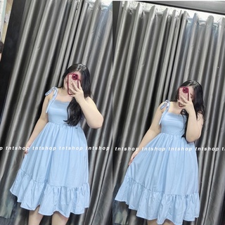 ĐẦM MAXI HAI DÂY [ TNT SHOP BIGSIZE 60kg 90kg ]