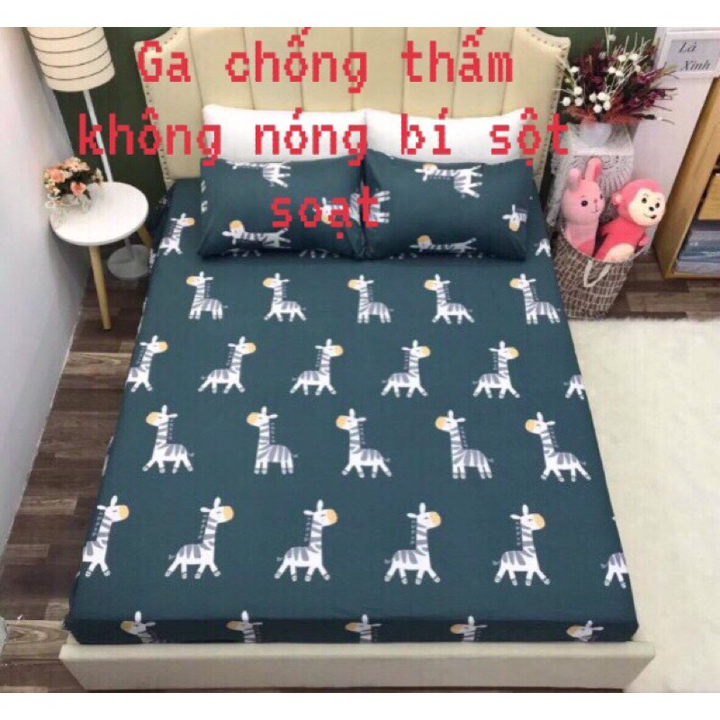 GA CHỐNG THẤM COTTONG XUẤT HÀN KHÔNG NÓNG Bí KHÔNG SỘT SOẠT (2trong 1 nằm trực tiếp)