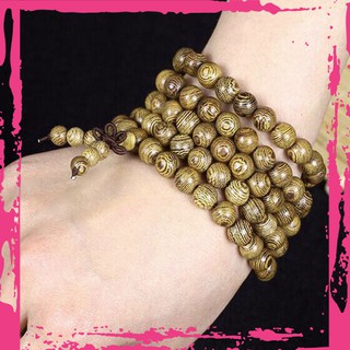 <SALE> Chuỗi hạt Phật giáo Tây tạng bằng gỗ thiết kế đeo tay - phukienxinh894
