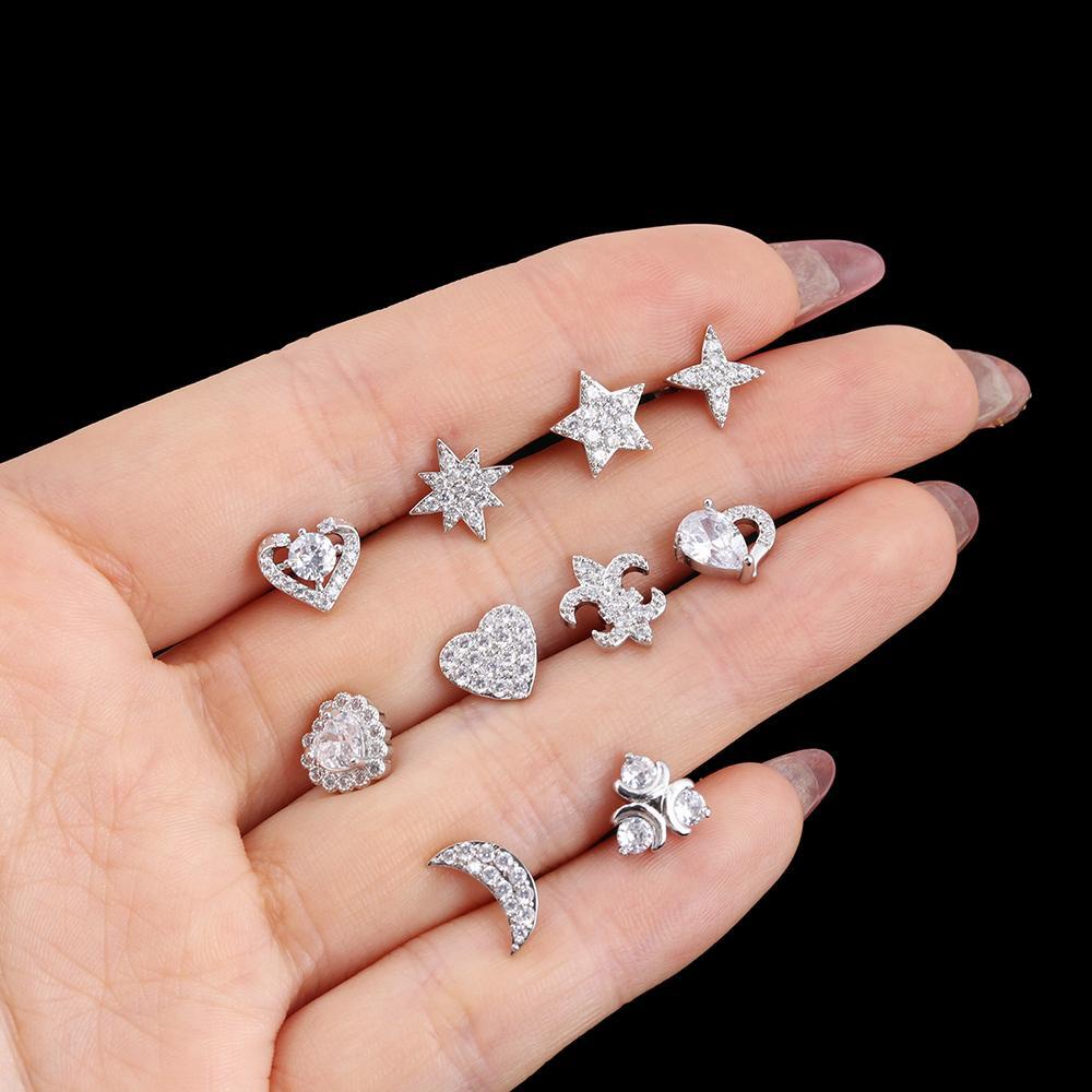 Khuyên Xỏ Sụn Tai Chất Liệu Thép Không Gỉ
